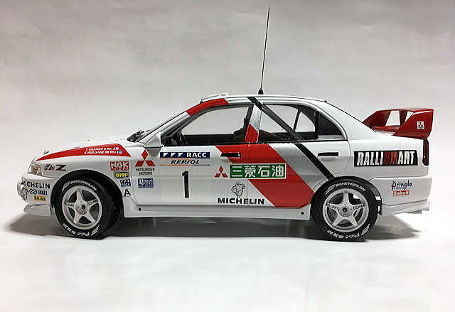 ハセガワ 1 24 三菱 LANCER Evolution Ⅳ 1997 RAC RALLY 完成品 4 